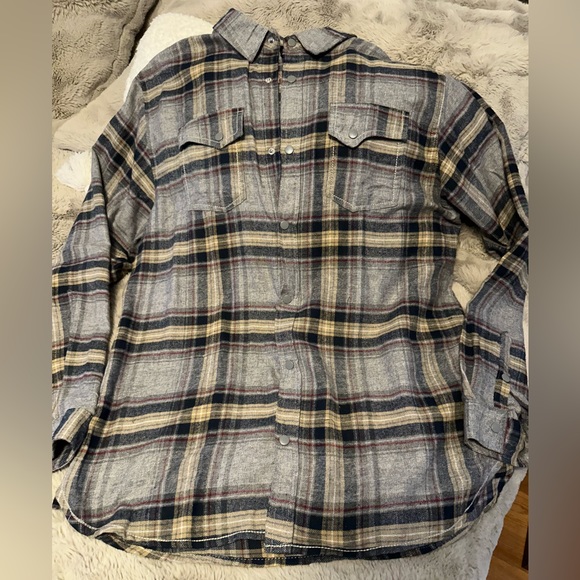 NWOT - BURNSIDE CASUAL COTTON BUTTON DOWN SIZE XL - Picture 7 of 7